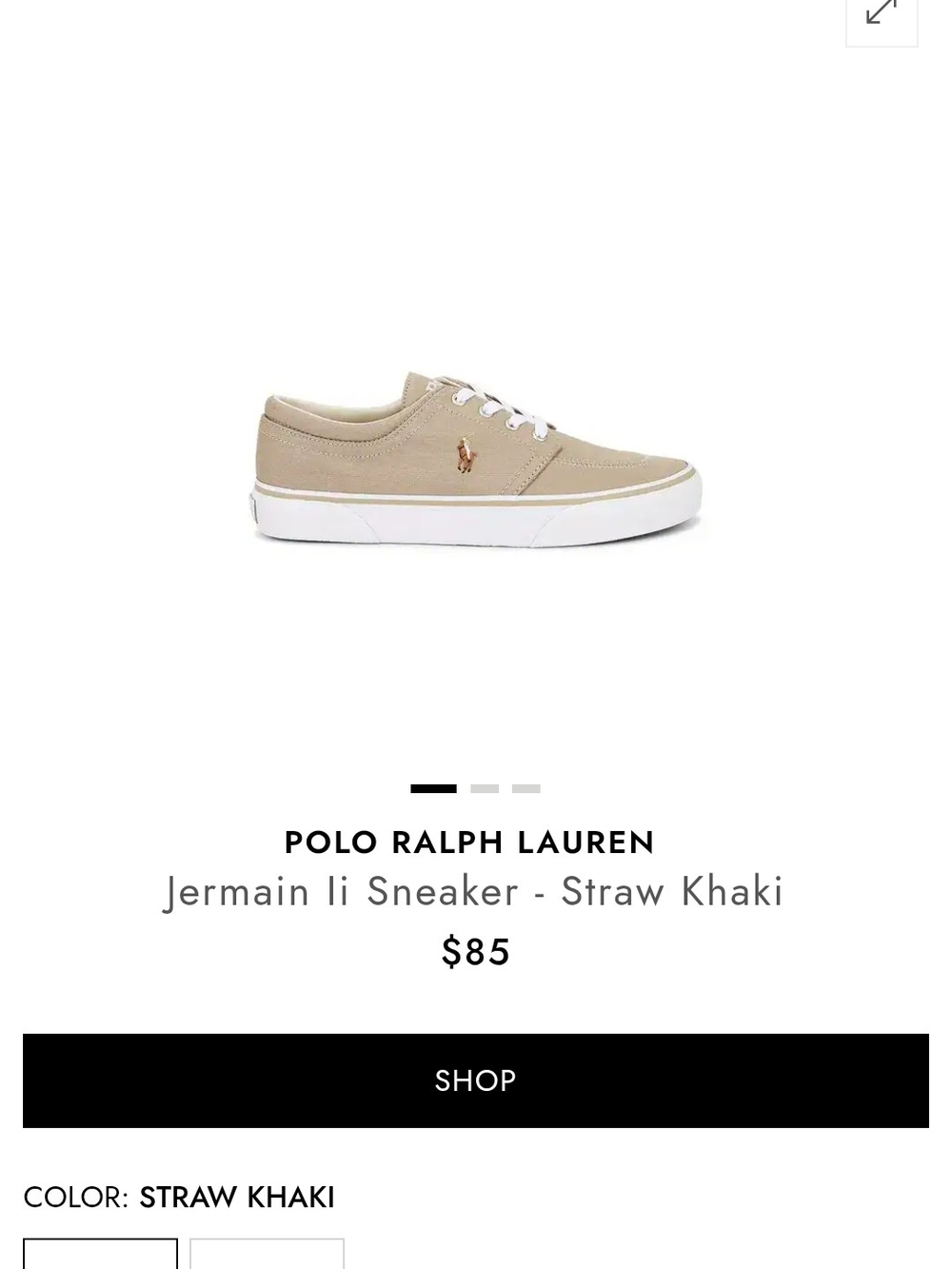 Polo by Ralph Lauren Jermain II Sneaker - Straw Khaki